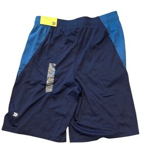 All in Motion Navy and Royal Blue Athletic Shorts large boys training bottom new
